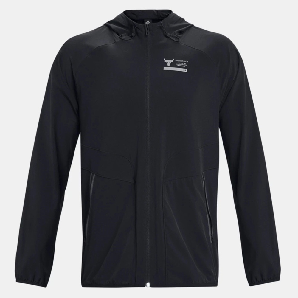 Under Armour Project Rock Unstoppable Jacket Men's Black 1380538 Size Large NWT